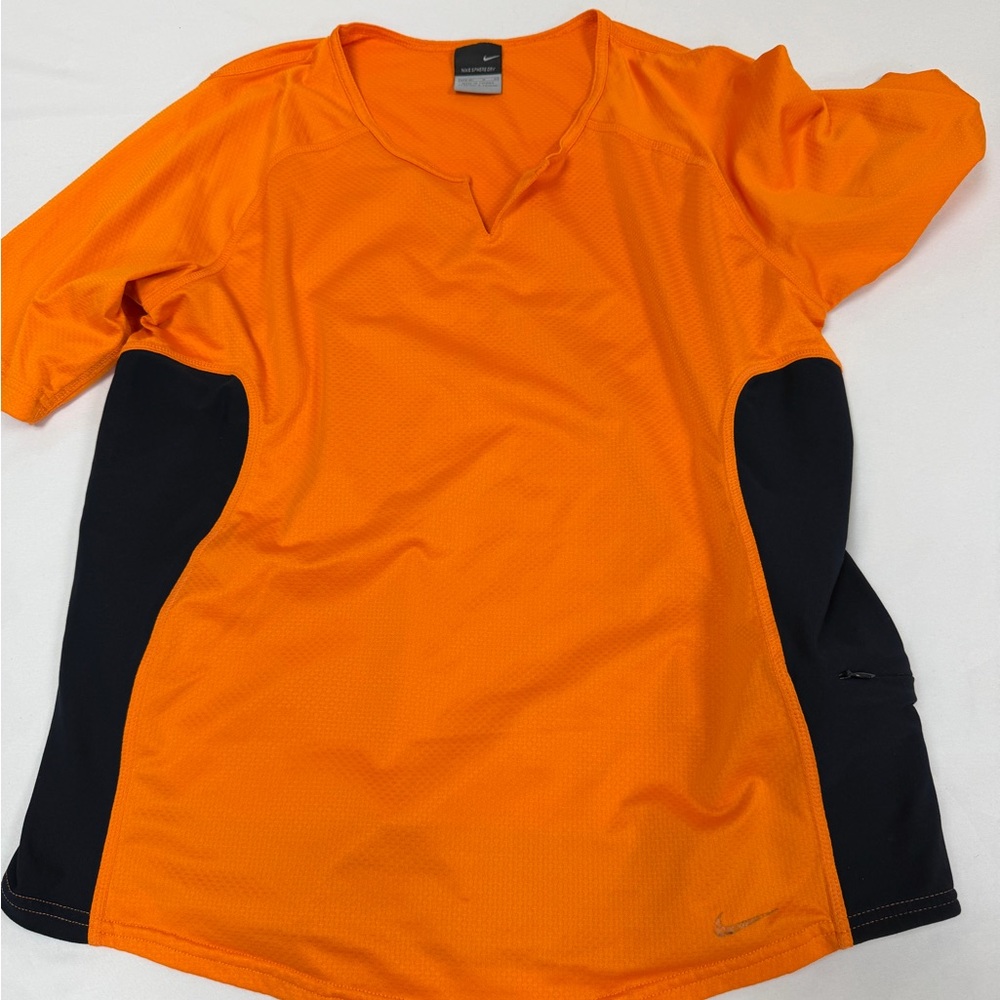 Nike Orange and Blue Sphere Dry Shirt